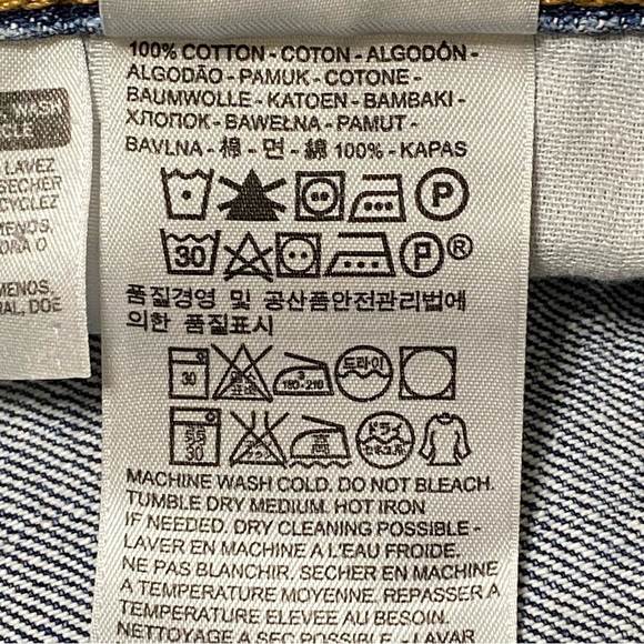 Levi’s 550 Relaxed Fit Denim Jean Shorts Blue Medium Wash Size 38 - Picture 6 of 8